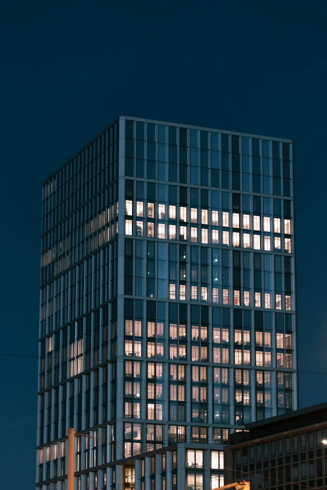 Bright modern office meeting space